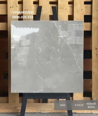 Gạch Viglacera 60×60 ghi xám bóng kính 6602